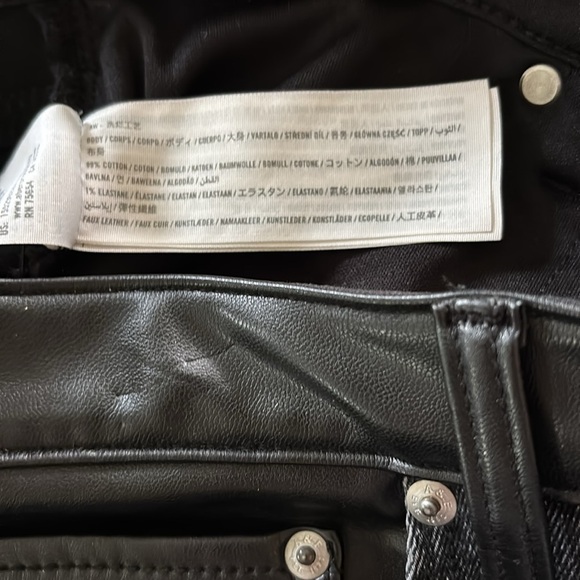 Abercrombie & Fitch Curve Love Ultra High Rise Straight Jean 32/14 Black - Picture 9 of 9